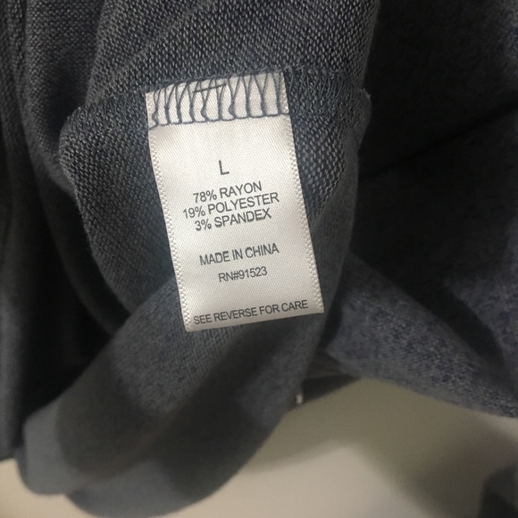 🌿3/$30🌿 New Long Sleeve Heather Blue Jaclyn Intimates top - Picture 3 of 3